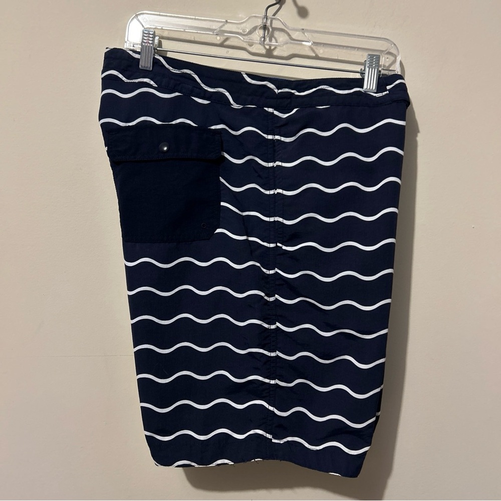 GAP Bathing Suit Shorts Swim Trunks Men’s XL Navy Blue Drawstring Pockets